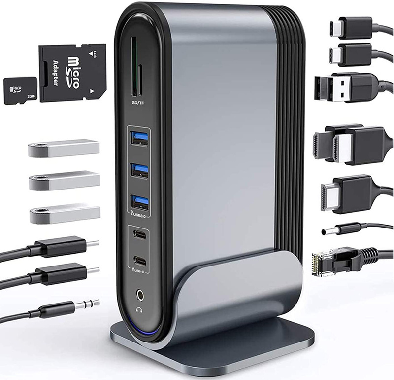 Характеристики Переходник для MacBook 17 в 1 / USB концентратор для ...