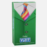 Презервативы VIZIT Color Цветные ароматизированные, 12шт.. Презервативы VIZIT
