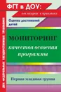 Мониторинг качества освоения основной общеобразовательной программы дошкольного образования. Первая младшая группа - Афонькина Ю. А.