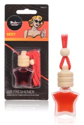 Ароматизатор "Star" - абсолютная новинка! Модный и яркий дизайн: стеклянный флакон в форме звезды и деревянная  ...