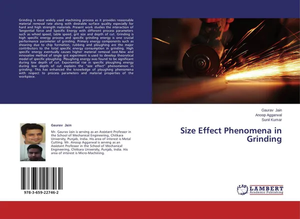 Обложка книги Size Effect Phenomena in Grinding, Gaurav Jain,Anoop Aggarwal and Sunil Kumar