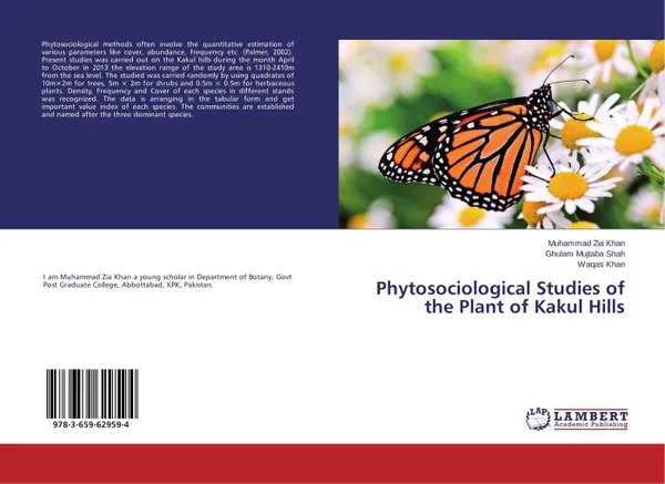 Обложка книги Phytosociological Studies of the Plant of Kakul Hills, Muhammad Zia Khan,Ghulam Mujtaba Shah and Waqas Khan