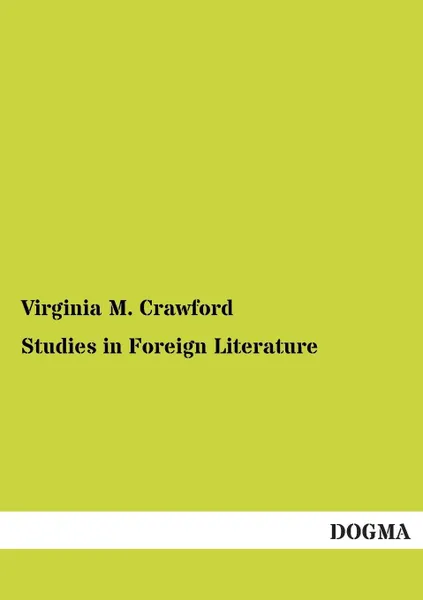 Обложка книги Studies in Foreign Literature, Virginia M. Crawford