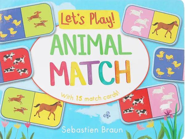 Обложка книги Let's Play!: Animal-Match, Sebastien Braun