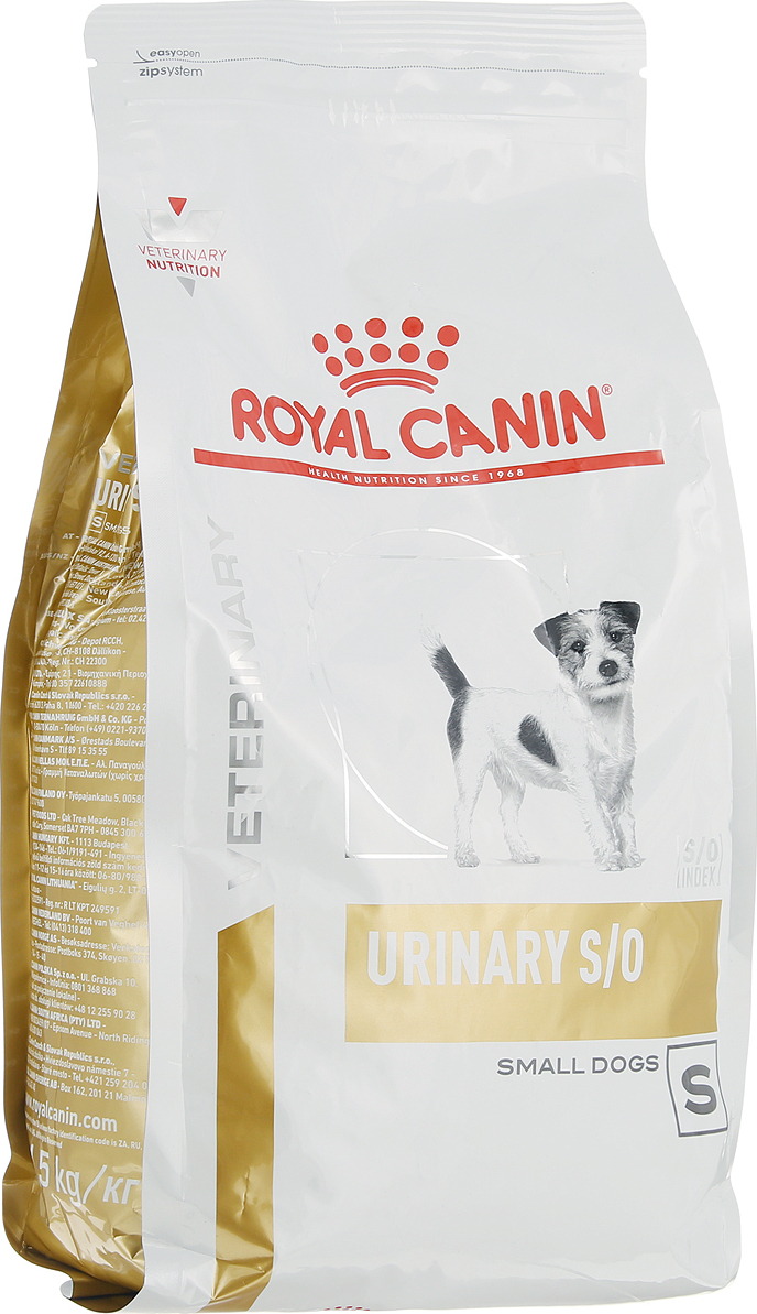 фото Корм сухой Royal Canin "Vet Urinary S/O Small Dog USD 20", для собак мелких размеров при заболеваниях дистального отдела мочевыделительной системы, 1,5 кг