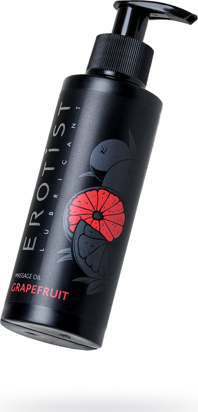 фото Массажное съедобное масло Erotist GRAPEFRUIT с ароматом грейпфрута, 150 мл. Erotist lubricants