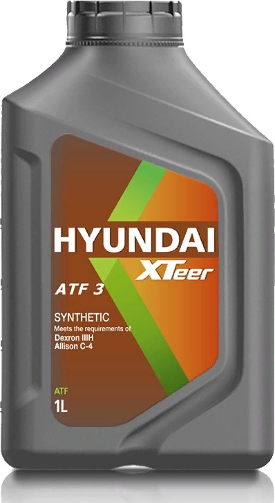 фото Трансмиссионное масло HYUNDAI XTeer "ATF 3", 1л., синтетическое, для АКПП, спецификации Dexron III, Allison C-4