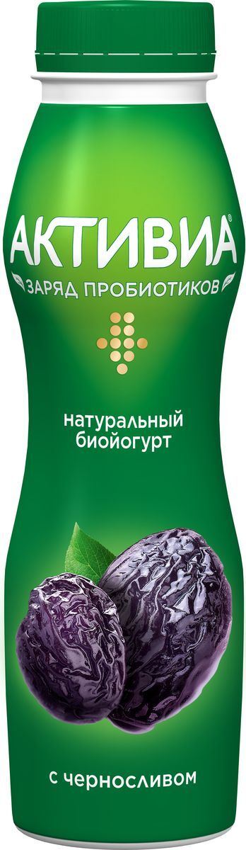 Био-йогурт Danone activia питьевой чернослив 2.2% 290г пл/б (4600605015322)