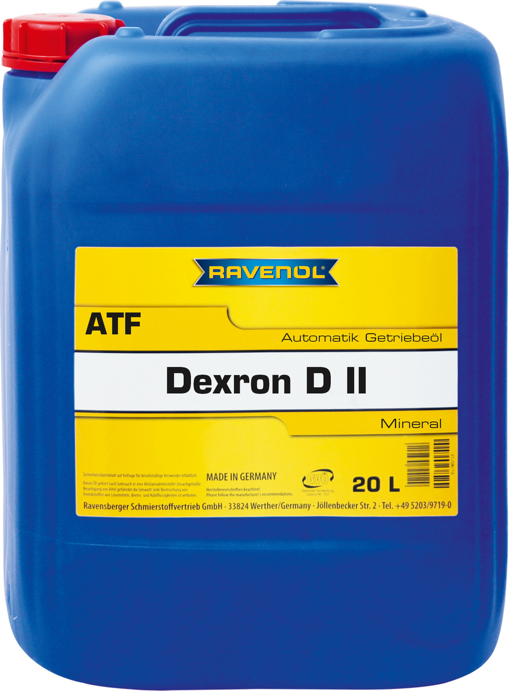 фото Трансмиссионное масло RAVENOL ATF Dexron DII (20л) new