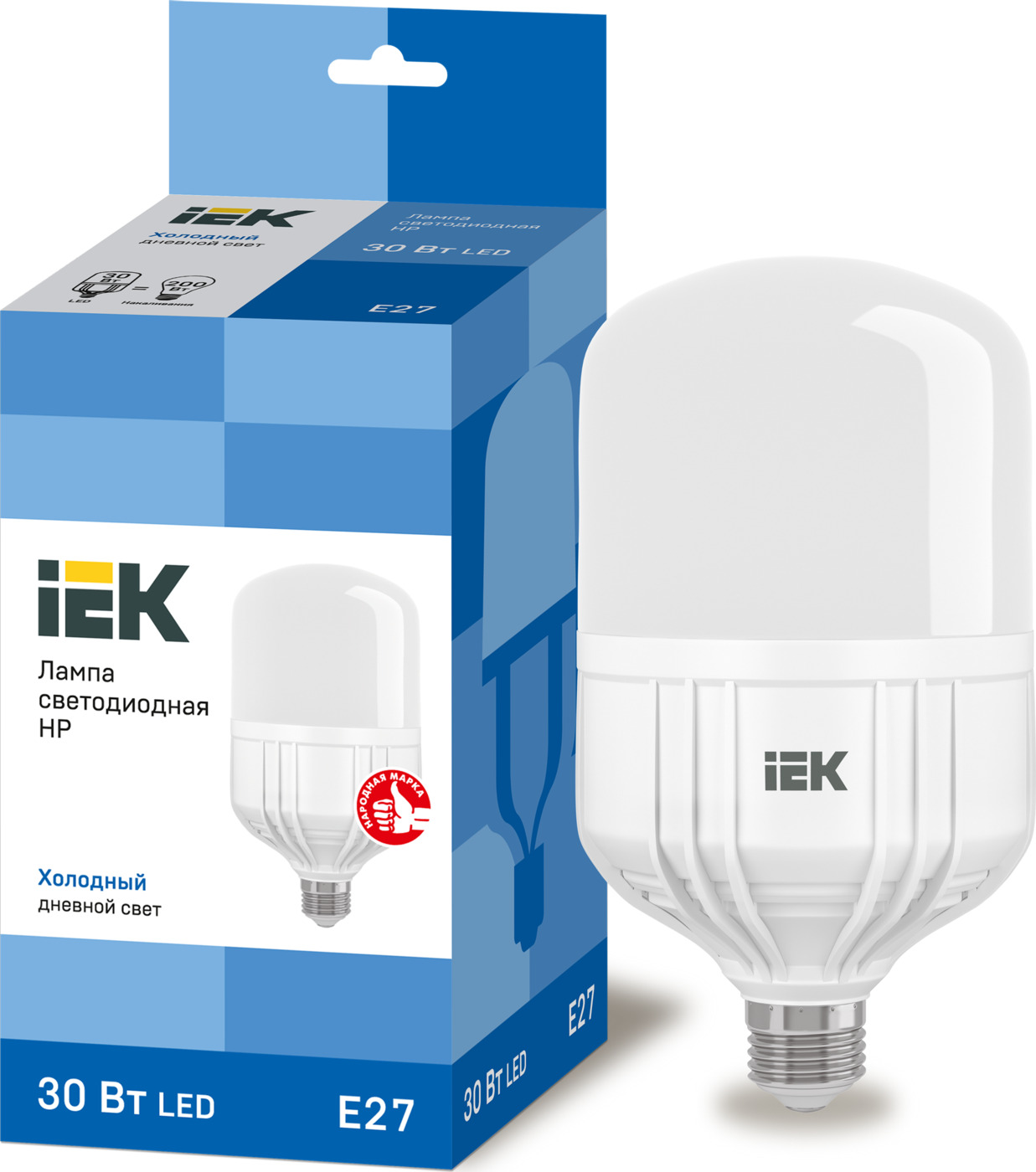 Лампочка Iek LLE-HP-30-230-65-E27 30 Вт, Светодиодная