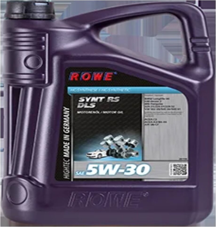 Моторное масло rowe 5w 30. Rowe 5w30 Synt RS DLS. Rowe Hightec Synt RS DLS SAE 5w-30. Rowe 5w30 RS DLS. Rowe Hightec Synt RS DLS 5w30.