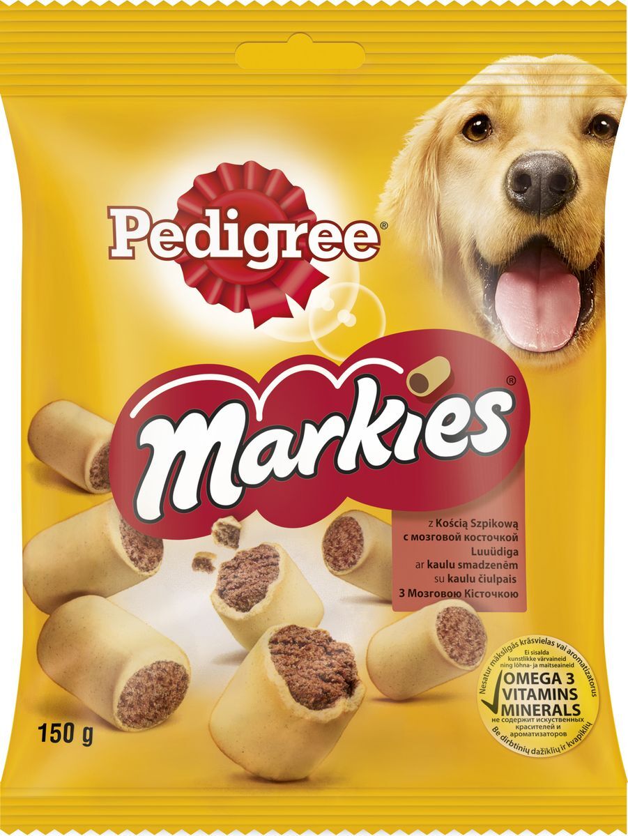 фото Лакомство для собак Pedigree "Markies", с мозговой косточкой, 150 г