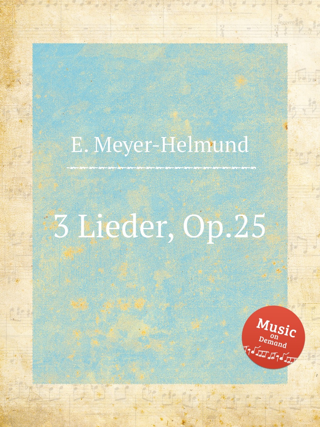 Книги, похожие на "3 Lieder, Op.25" .