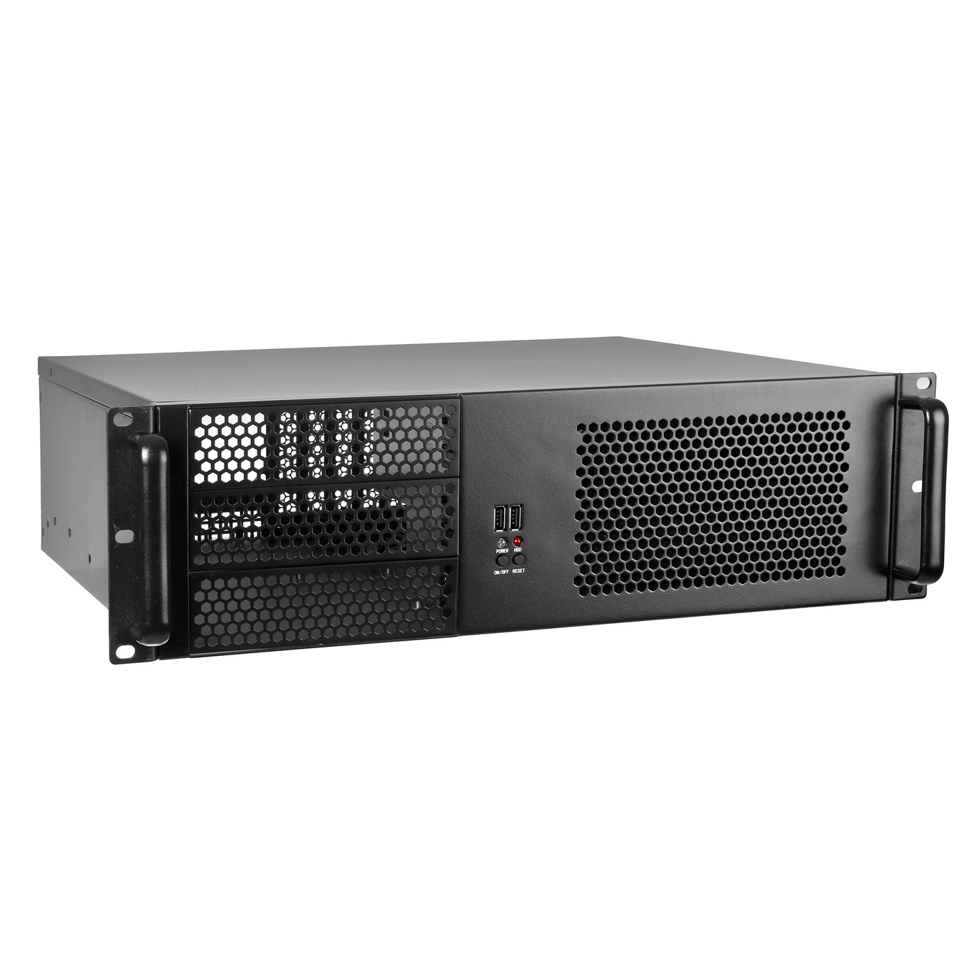 СерверныйкорпусExeGatePro3U390-08(RM19",высота3U,глубина390,безБП,USB)