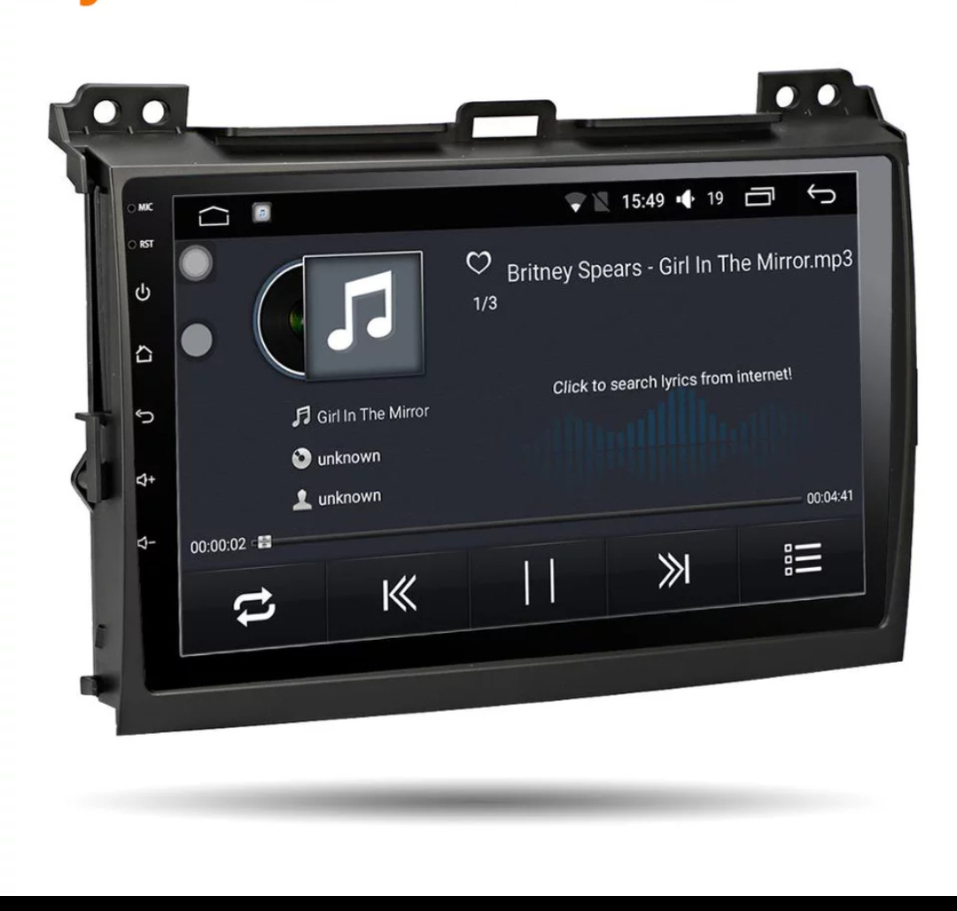 Автомагнитола Toyota Prado 120 2002-2009/Android 10/2gig/4G/Яндекс ...