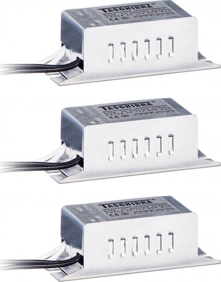 Трансформатор электронный Taschibra 230/12В 60Вт для галогенных ламп ...