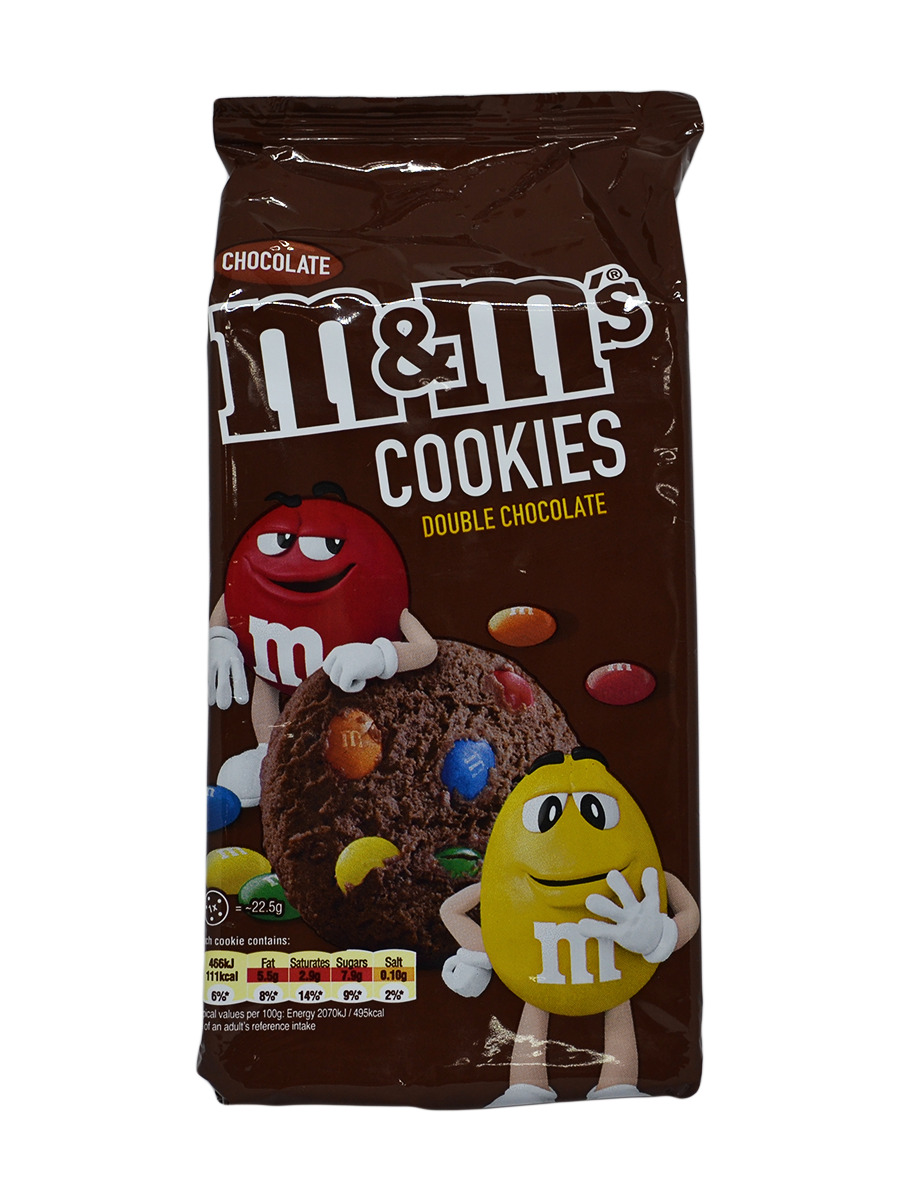Печенье M&M's Double Chocolate Cookies, 180 гр — купить в интернет