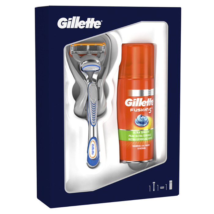Подарочный Набор для мужчин Gillette Fusion5 Бритва Джилет с 1 сменной ...