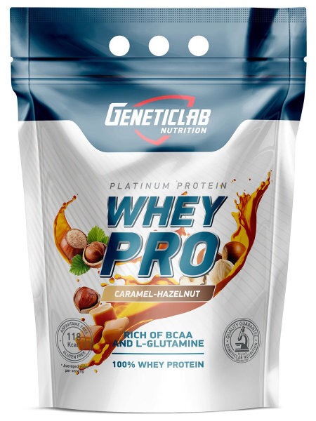 Протеин сывороточный Geneticlab Nutrition Whey Pro, карамель-фундук, 2 ...