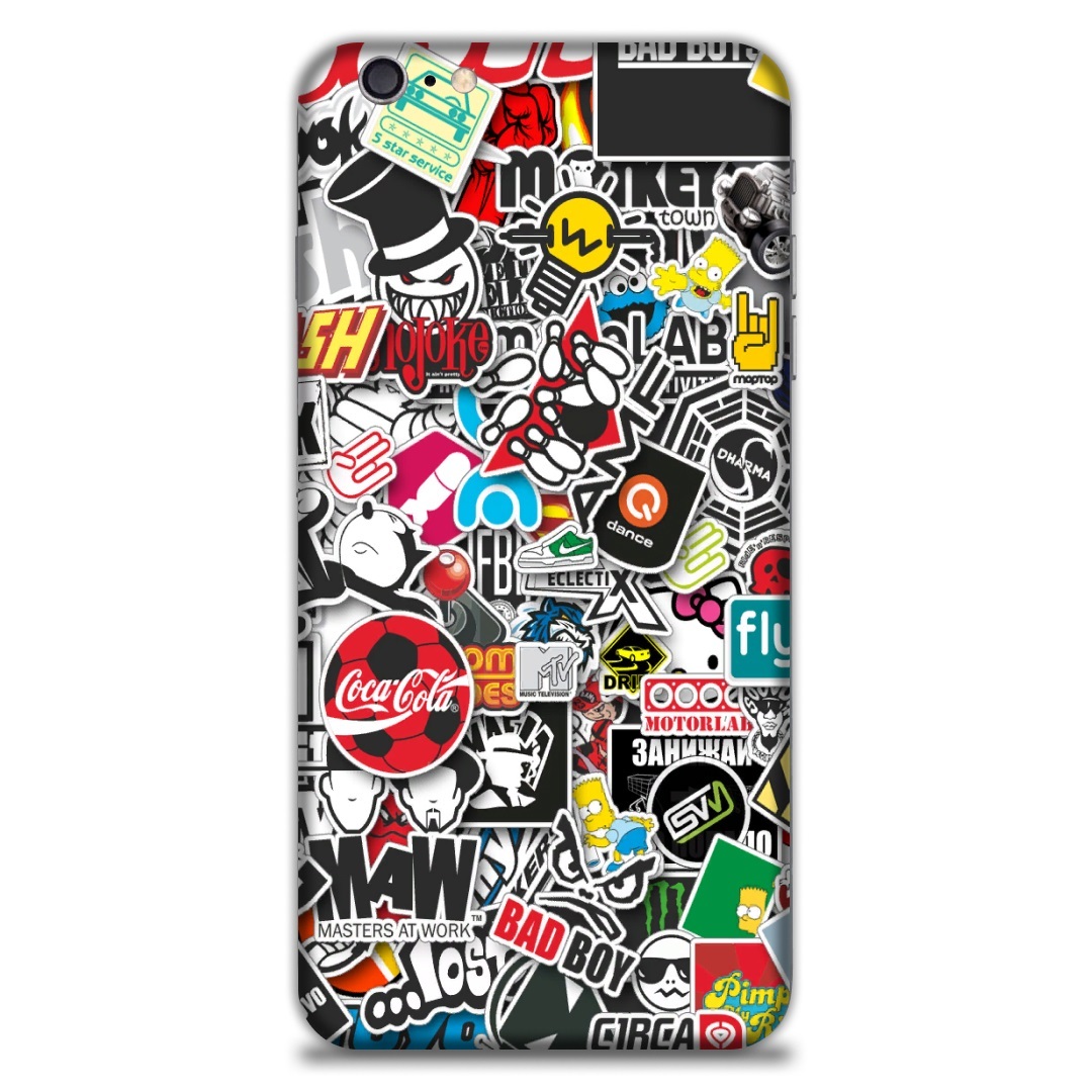 Виниловая наклейка для Apple iPhone 6 Plus STICKER BOMB BAD BOY