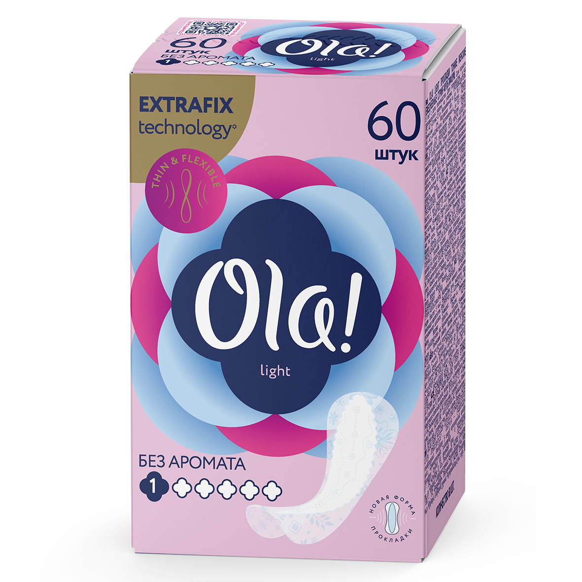 Прокладки женские Ola ежедневные без аромата 60 шт Daily,