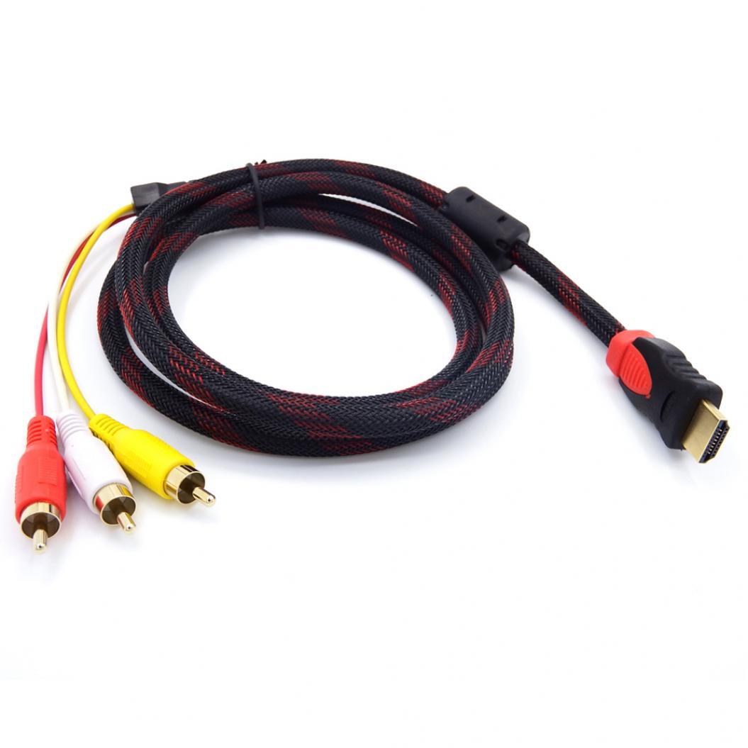 Hdmi rca. Кабель HDMI RCA тюльпан 5.1. Кабель HDMI to 3rca 1.5 м. Переходник HDMI гнездо - av 3*RCA гнездa (av3*RCA - HDMI) hw-2105 (sib). Кабель HDMI- 3rca, 1.4м.