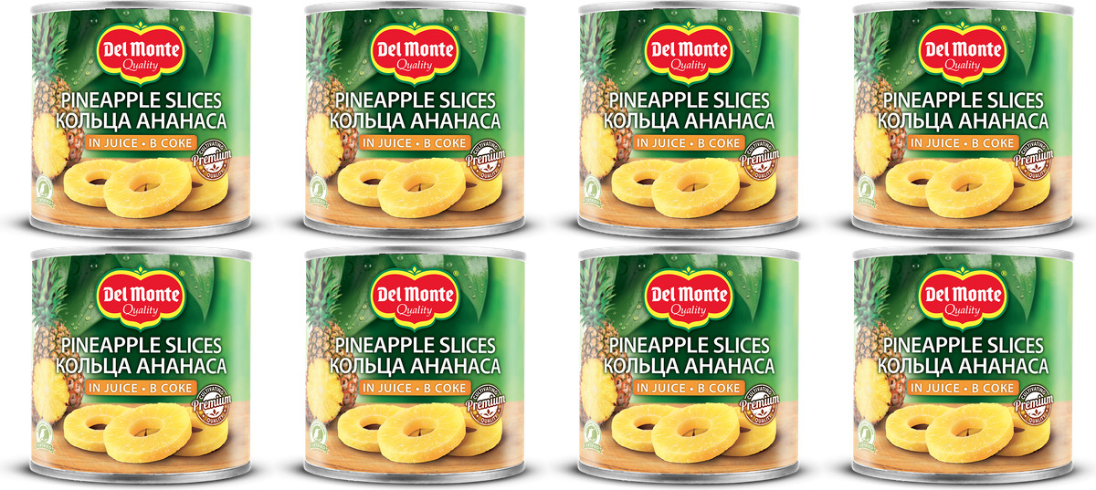 Ананасы Del Monte кольца, набор: 8 штук — купить в интернет-магазине ...
