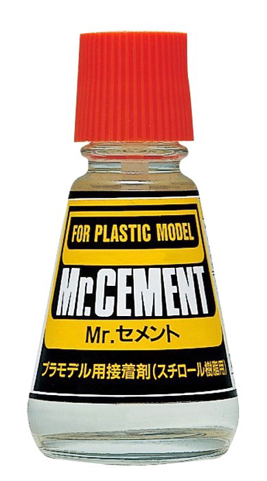 MR.HOBBY Mr.Cement, Клей для сборных моделей с кисточкой, 23 мл