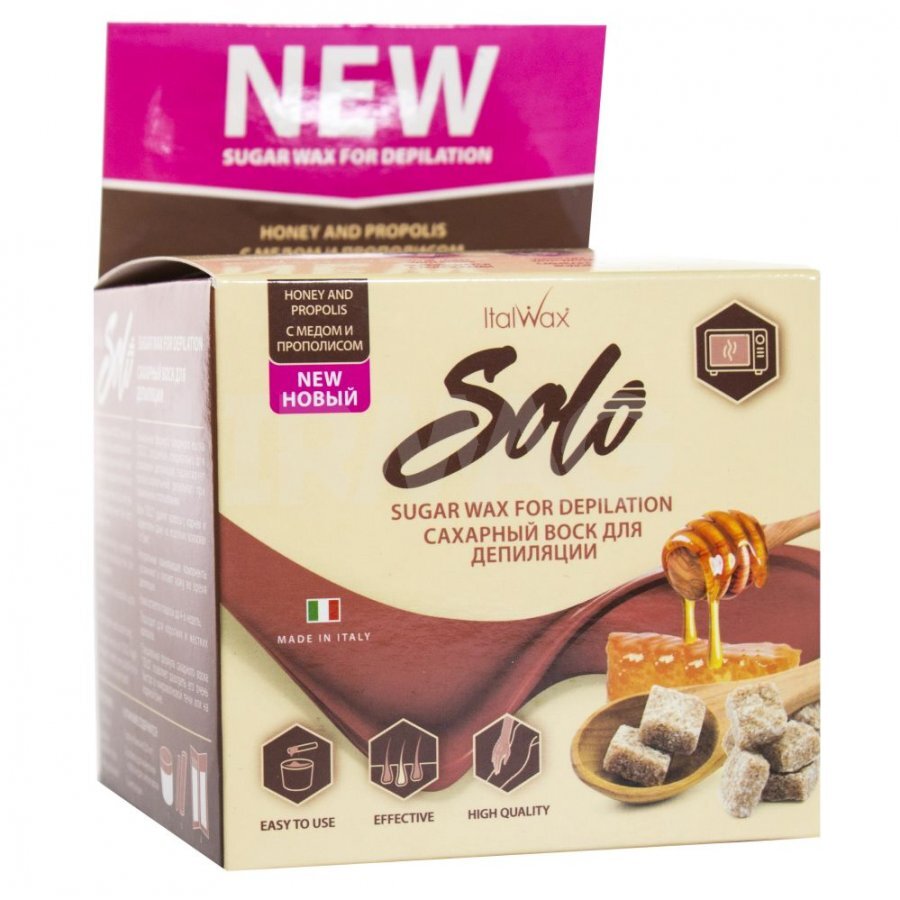 ItalWax Воск сахарный для депиляции SOLO Мед и Прополис, 250мл - купить ...