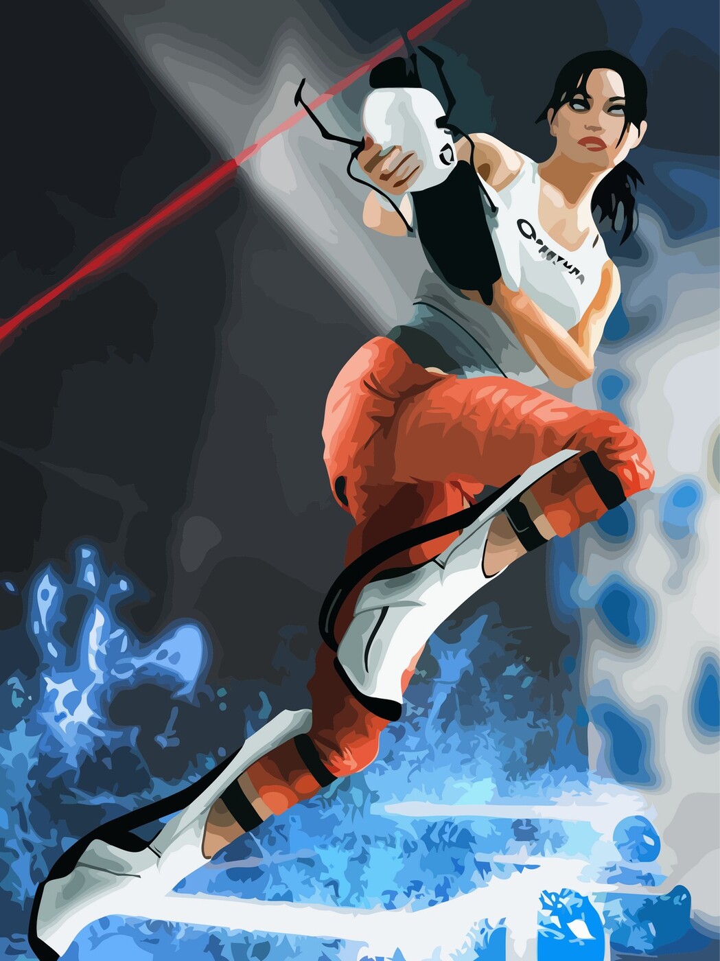 Chell portal 2 model фото 47