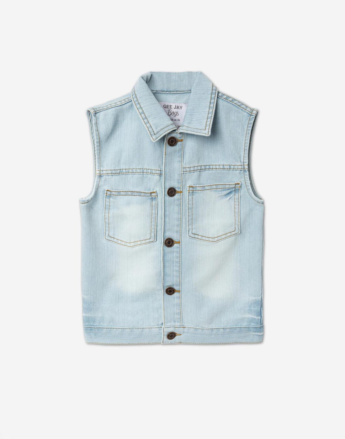 denim gilet zara