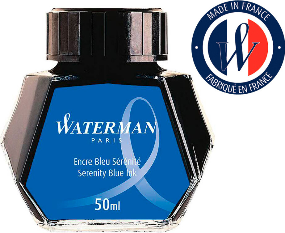 Флакон с чернилами Waterman (CWS0110810) Inspired Blue чернила 50мл для ручек перьевых