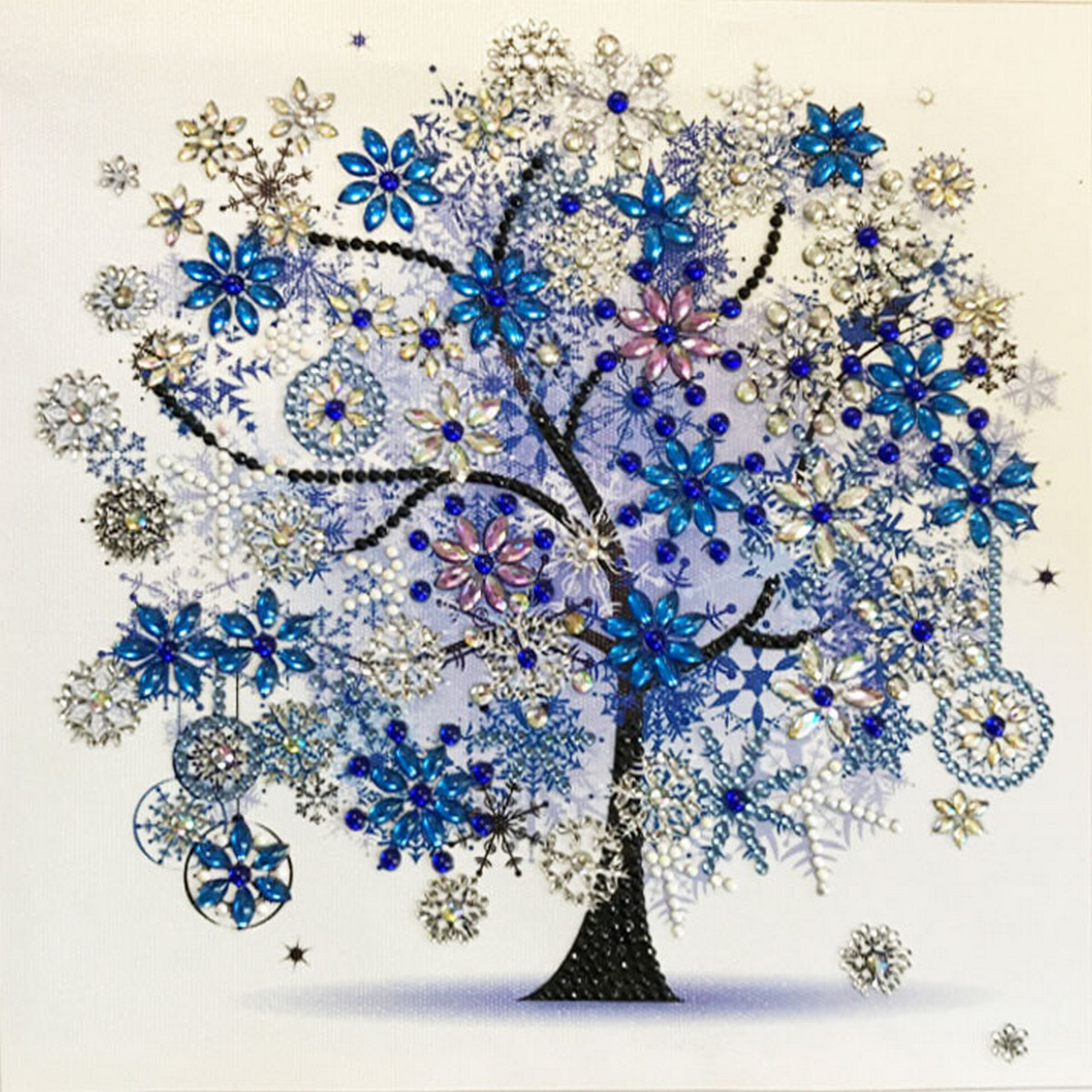 Зимой мозаики. Снежинка из дерева. Алмазная вышивка дерево. Стилизованные зимние деревья. Зимнее дерево вышивка.