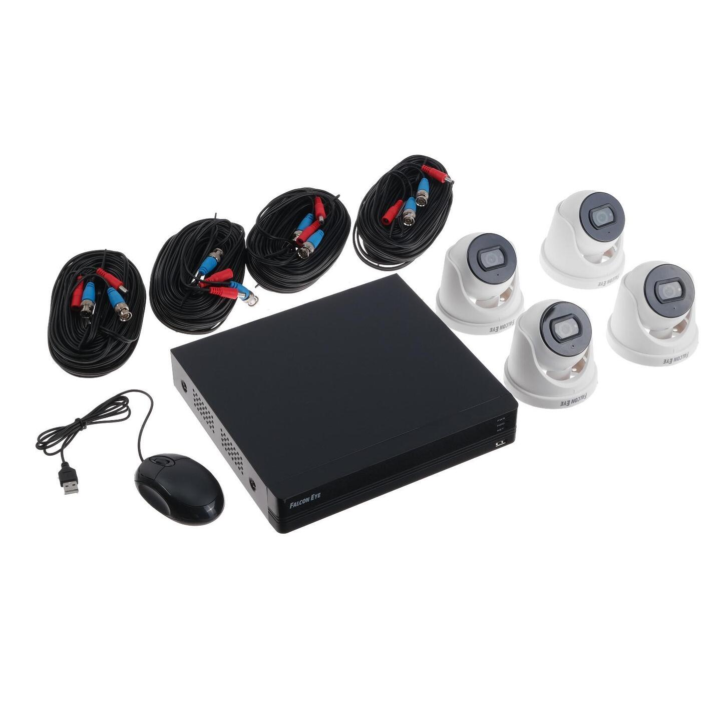 Комплект видеонаблюдения Falcon Eye Dom Smart 4CH + 4CAM KIT FE-104MHD