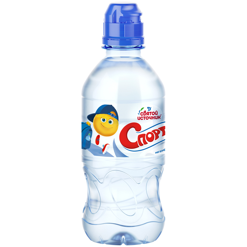 Вода питьевая негазированная Святой источник, "Спортик", 0,33л ...