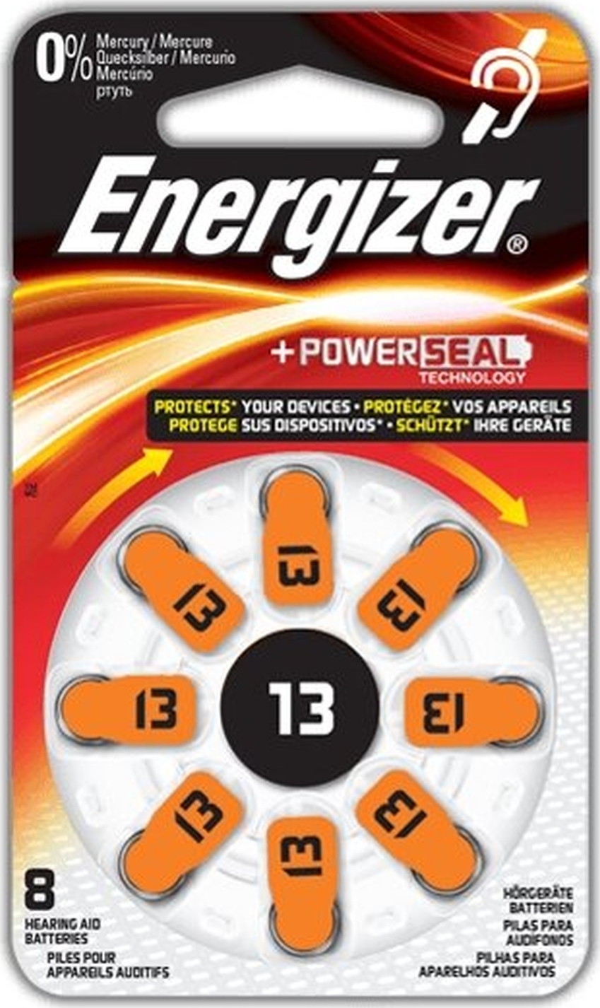 Батарейка Energizer Hearing 13 Zinc Air (8шт.) E301431602 - купить с ...