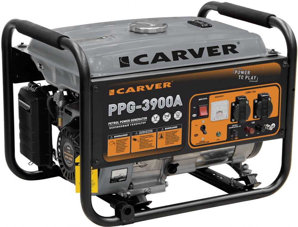 Генератор Carver PPG- 3900А 3.2кВт