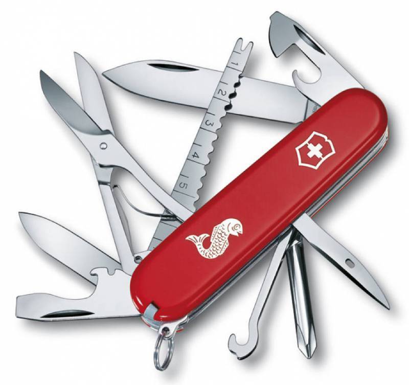 Нож перочинный Victorinox Fisherman (1.4733.72) 91 мм, 18 функций, красный , картонная коробка