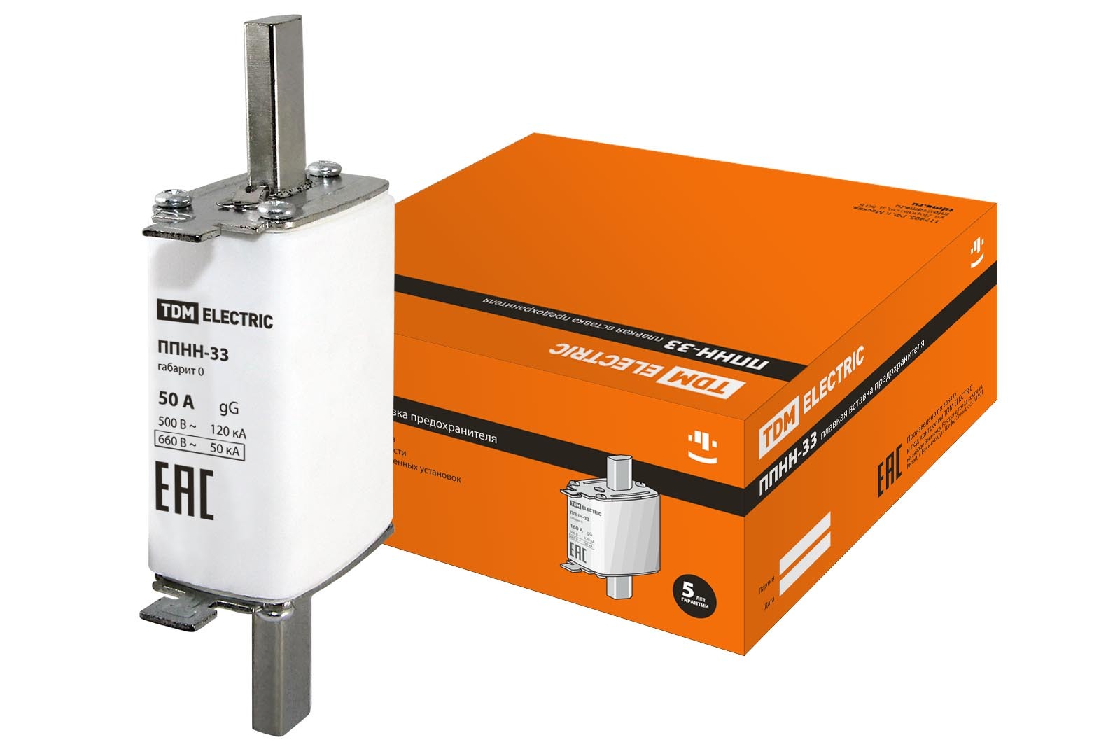 Плавкая вставка TDM ППНН-33 габарит 00, 40А SQ0713-0004 - 7 шт - купить в интерн