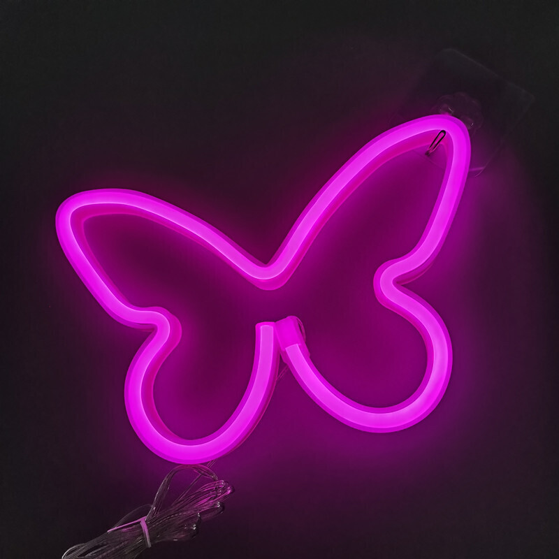 Светильник декоративный SPT-Home-NeonLight-Butterfly-Pink - купить по досту...