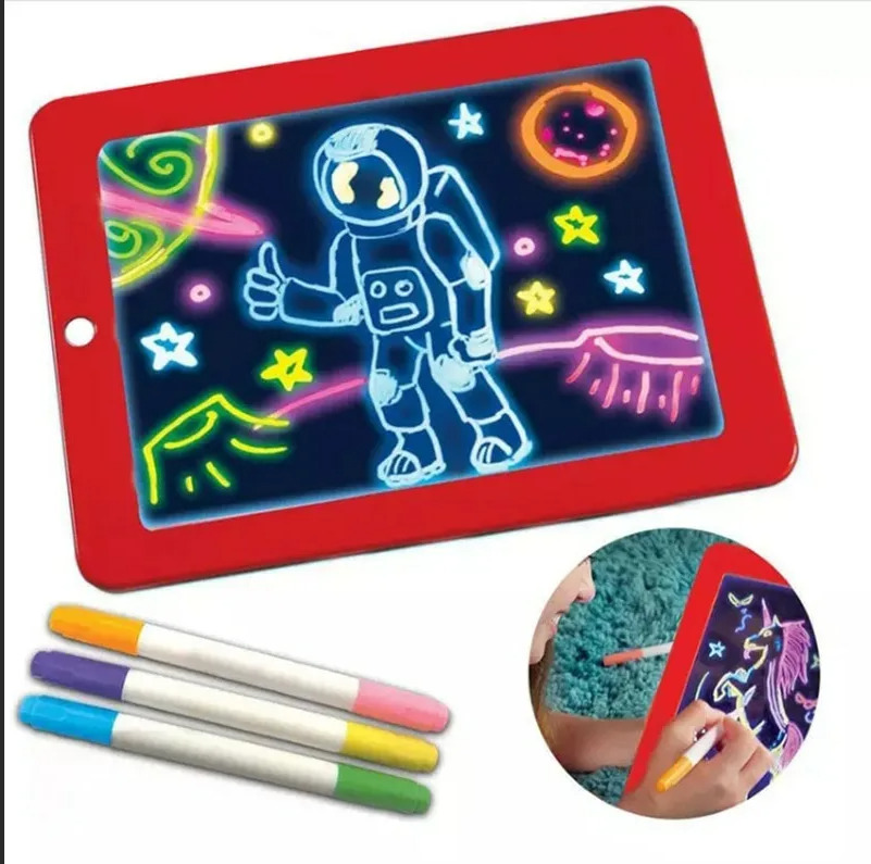 Световой планшет Glows Magic Sketchpad / Световой планшет для рисования ...