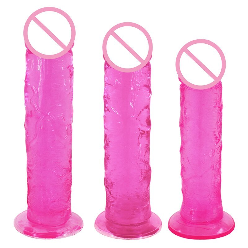 Jelly Penis Long Dick Super Thick Realistic Dildo Suction Cup Dildo Lesbian...