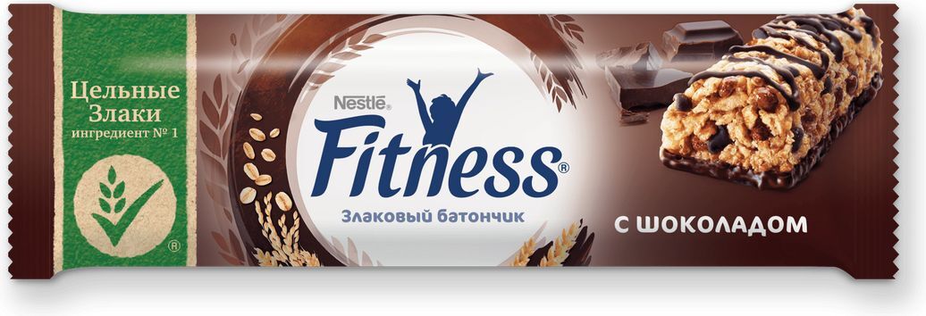 Nestle Fitness батончик с цельными злаками и шоколадом, 23,5 г — купить ...