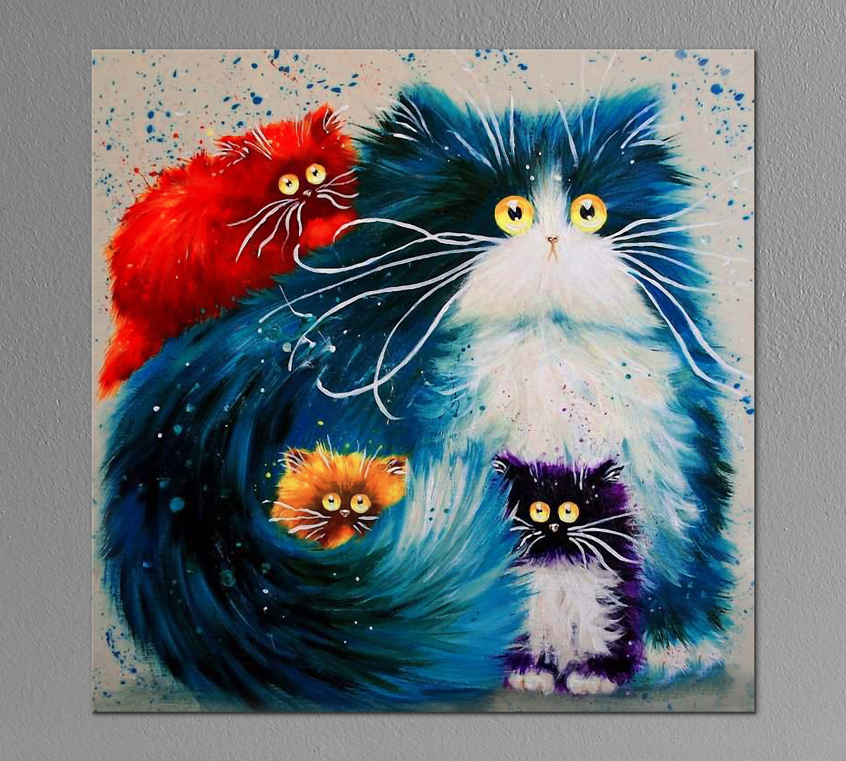 Картины кошки Ким Хаскинс