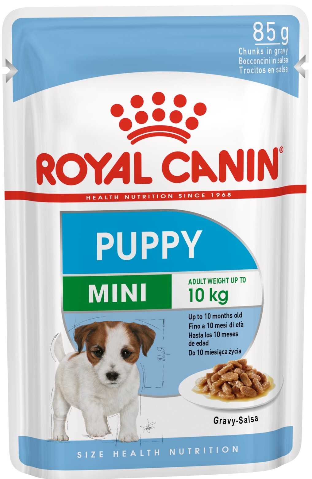 Влажный корм Royal Canin Mini Puppy для щенков мелких пород (соус), с мясом, 85 гр