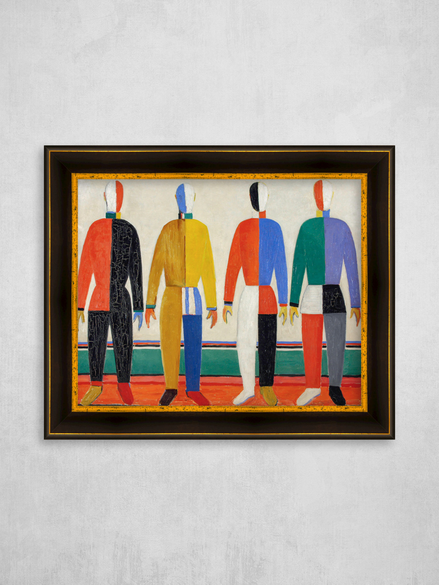 Малевич спортсмены. Малевич спортсмены картина.