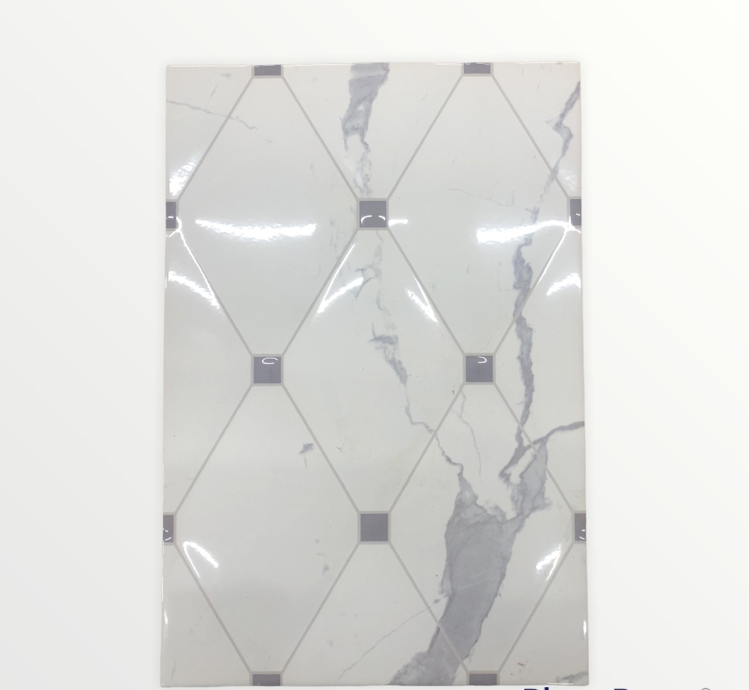 Плитка керамическая, Плитка декор Statuario 40 см x 27 см, белый ...