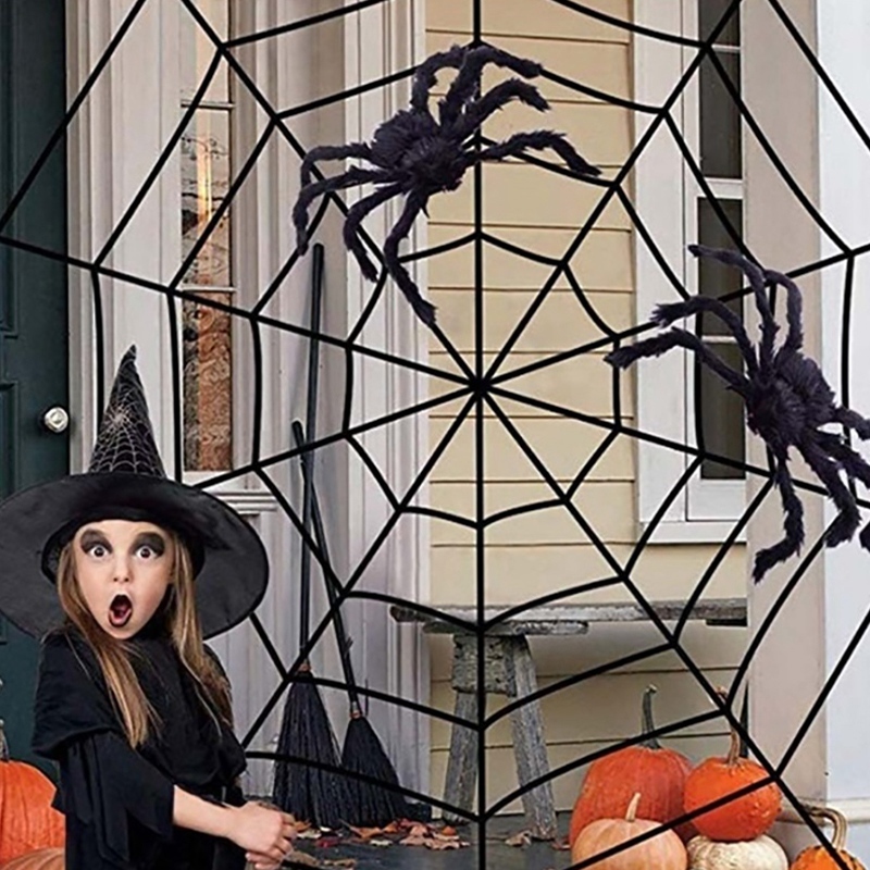 15 метра Хэллоуин паук веб-паутина купить по выгодной цене в интернет-магаз...