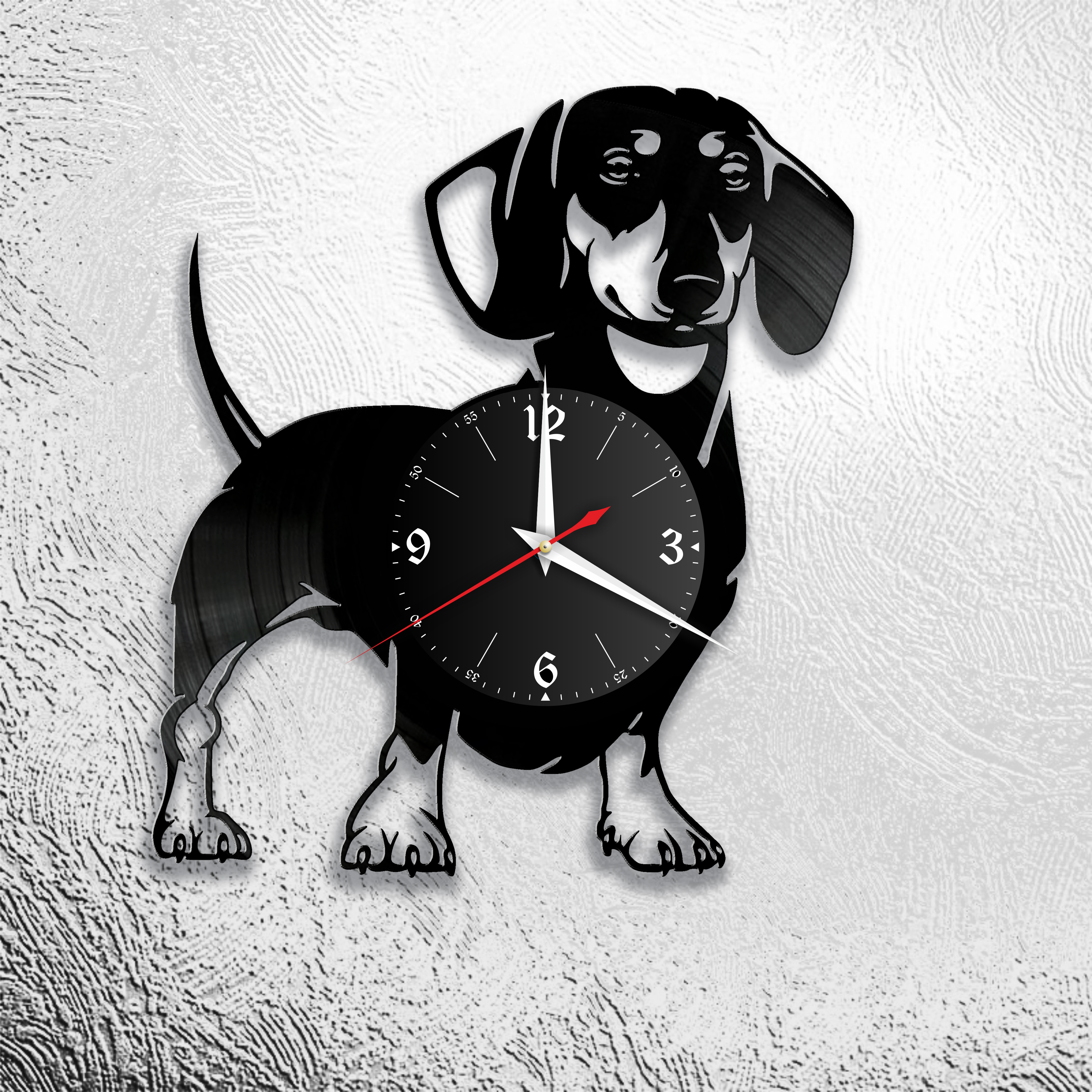 Часы с собакой настенные