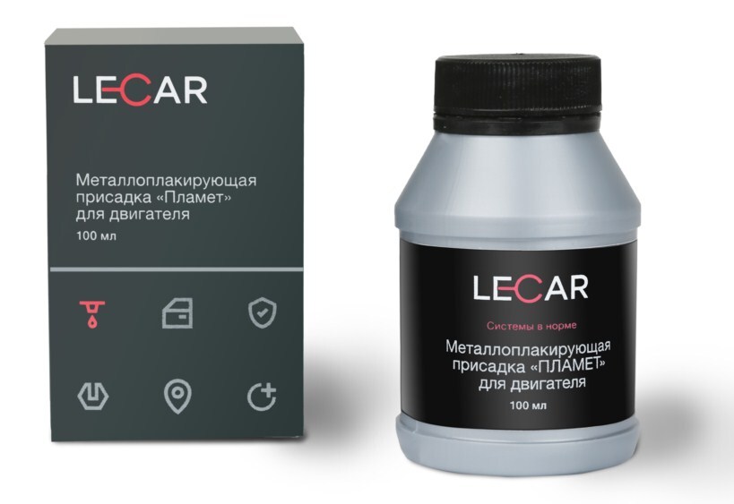 Смазка металлоплакирующая "Пламет" LECAR (100 мл) для двигателя ...